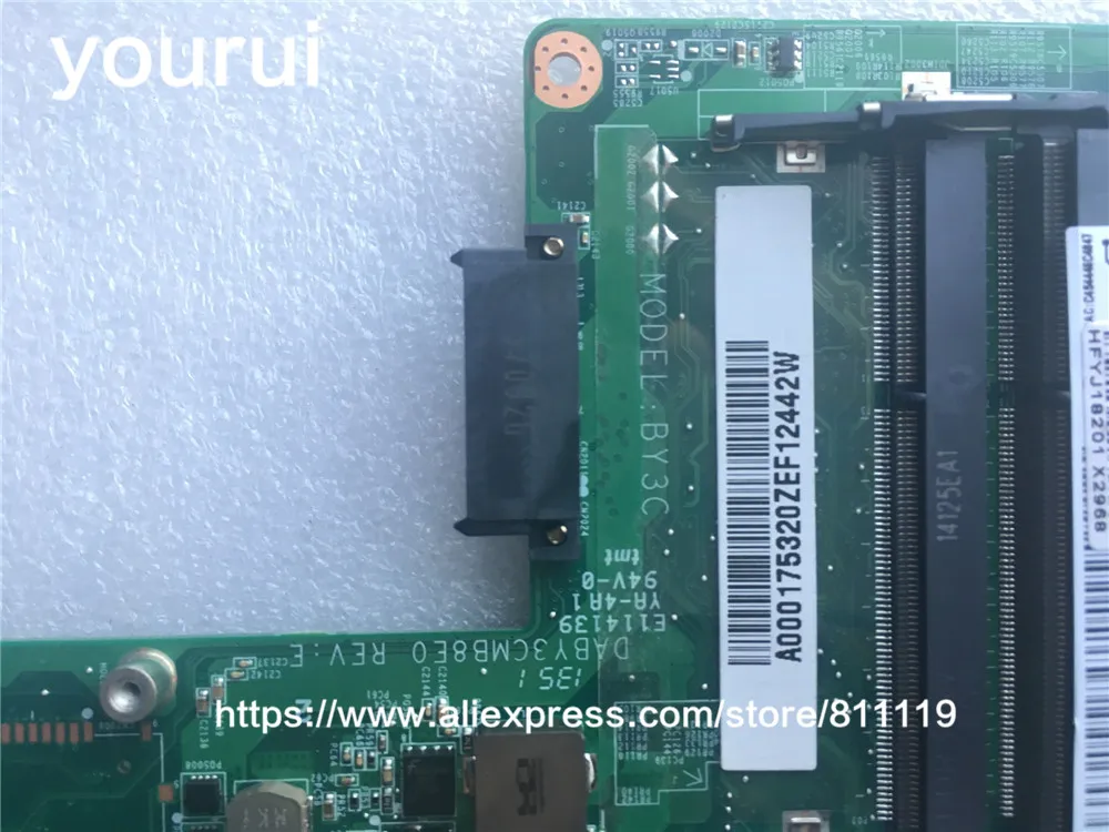 yourui A000175320 DABY3CMB8E0 For Toshiba Satellite L840 L845 Motherboard HM76 GMA HD Mainboard works | Компьютеры и офис