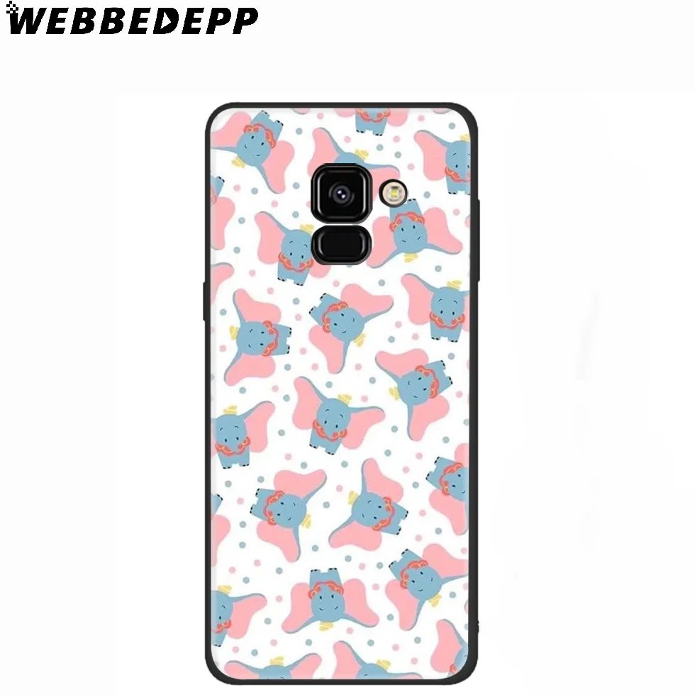 WEBBEDEPP Dumbo силиконовый чехол для Samsung Galaxy A3 A5 A6 A7 A8 A9 A10 A20 A30 A40 A50 A70 M10 M20 M30 |