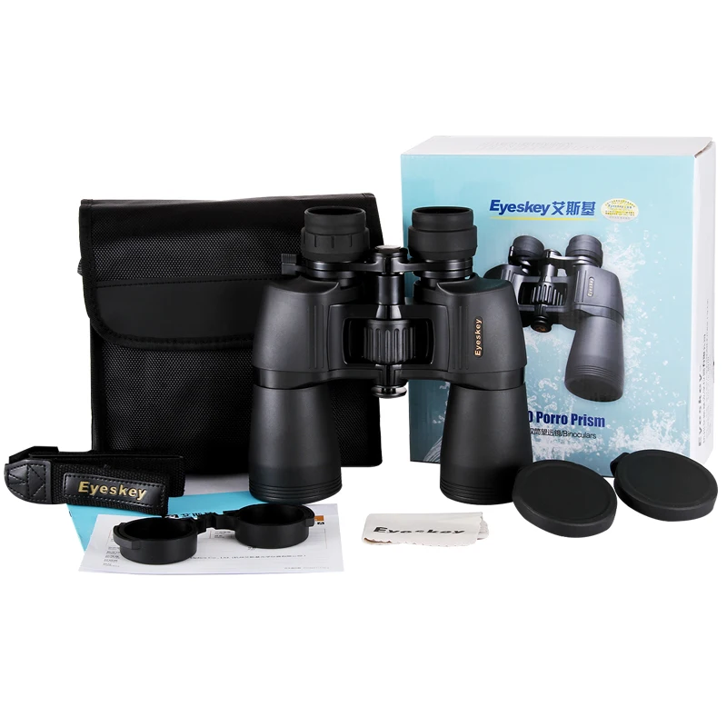 Профессиональный бинокль Bak4 Porro с большим увеличением для кемпинга охоты мощный