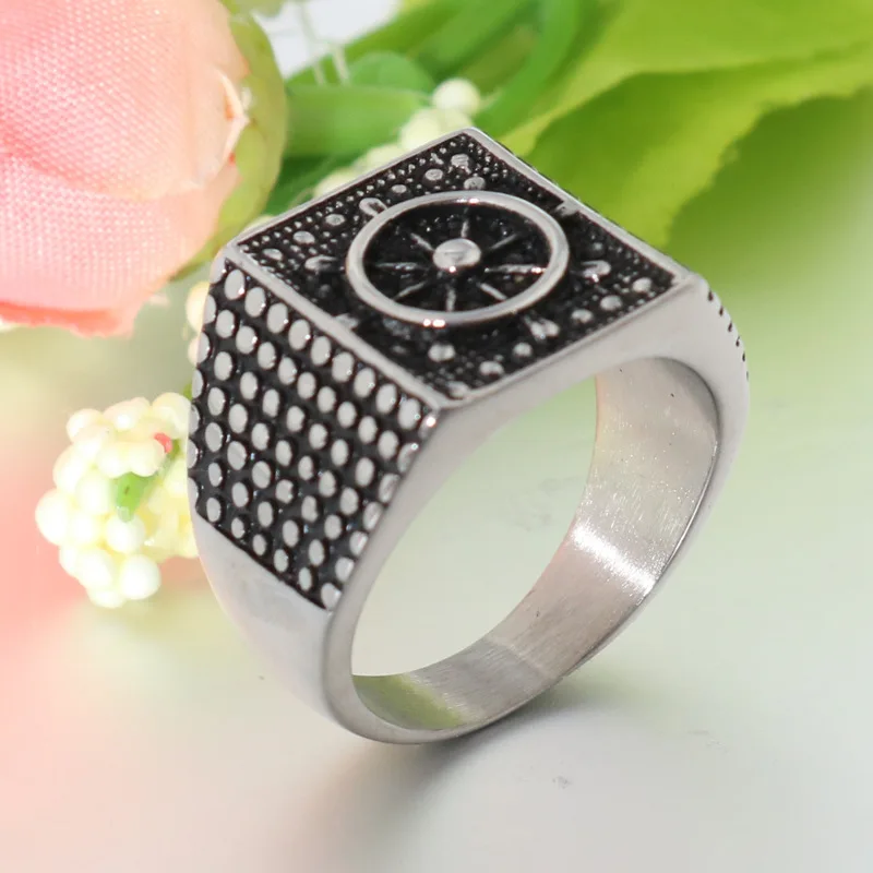 

New ring anchor male stainless steel titanium steel men's ring factory direct free shipping