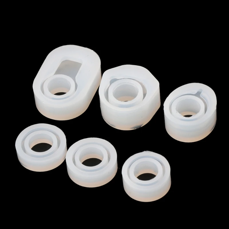 6Pcs DIY Rings Silicone Mold Jewelry Pendant Resin Casting Circle Mould | Украшения и аксессуары