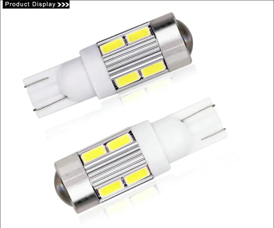1x T10 194 192 921 супер яркий 10 SMD 5630 5730 СВЕТОДИОДНЫЙ Автомобильный парковочный