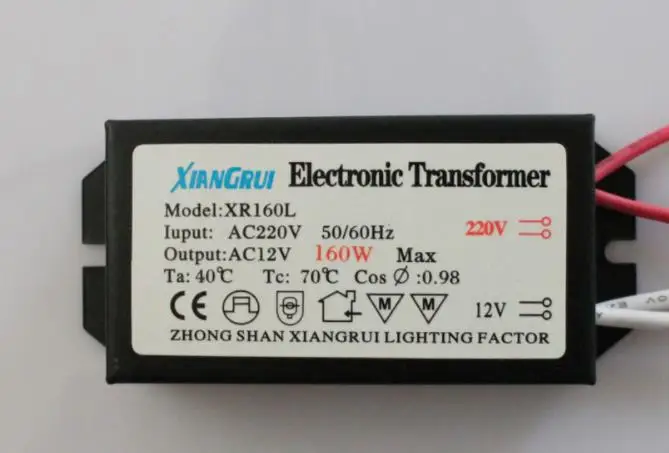 1pc The New 160W Electronic Transformer 220V - 12V LED Halogen Light Bulb Lamp Power Driver Supply good performance