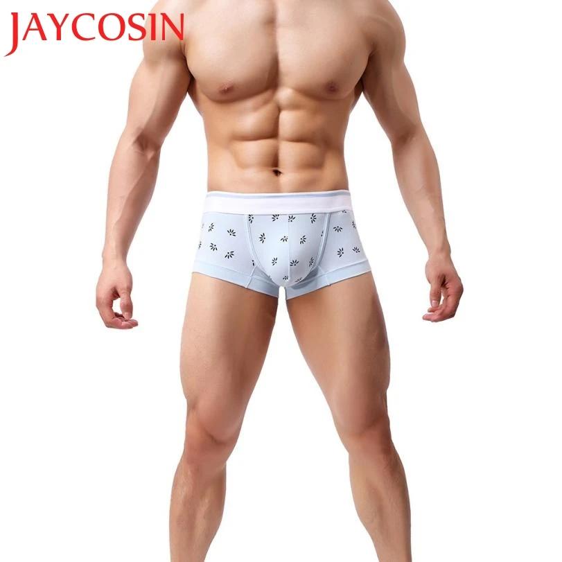 JAYCOSIN новинка 2018 мужское сексуальное нижнее белье шорты боксеры с принтом трусы