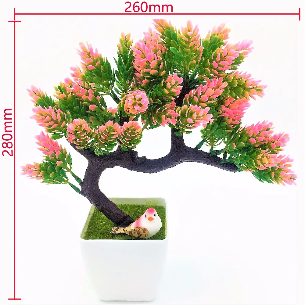 New arrival Artificial decorative flowers wreaths plants tree flower bonsai fake pine trees Komatsu vase | Дом и сад