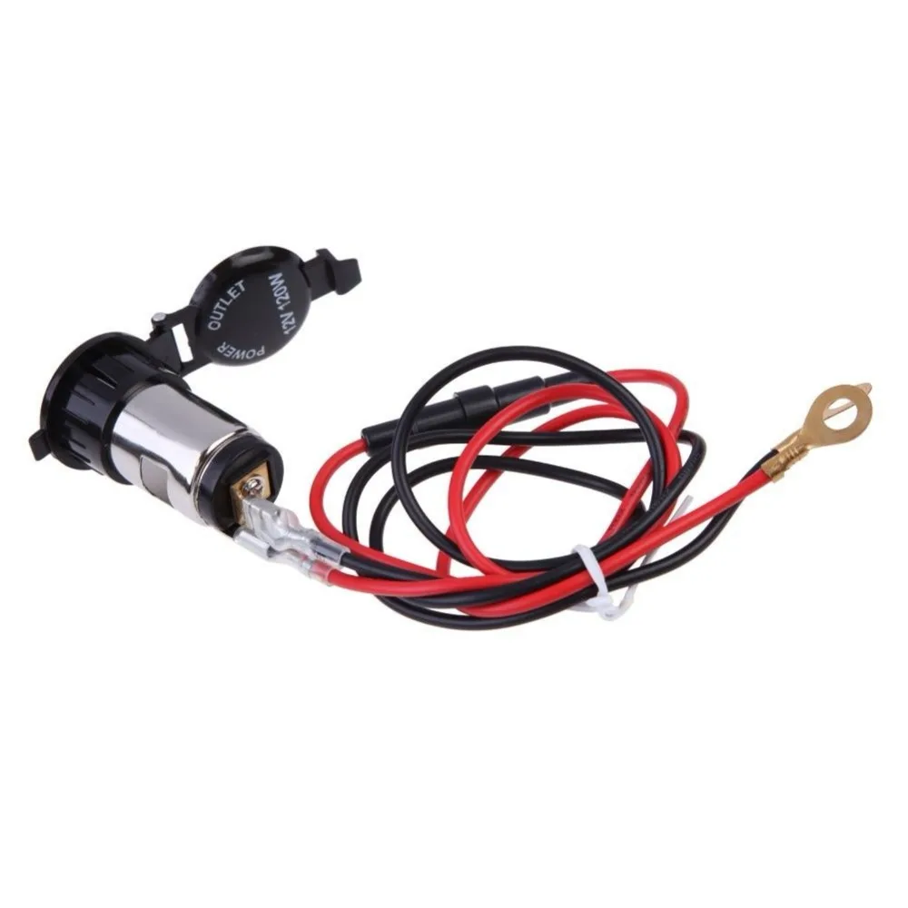 VORCOOL 12V 120W автомобильный сигаретный прикуриватель Мощность разъем 2 провода предохранитель прикуривателя адаптер для автомобиля мотоцикла/лодка