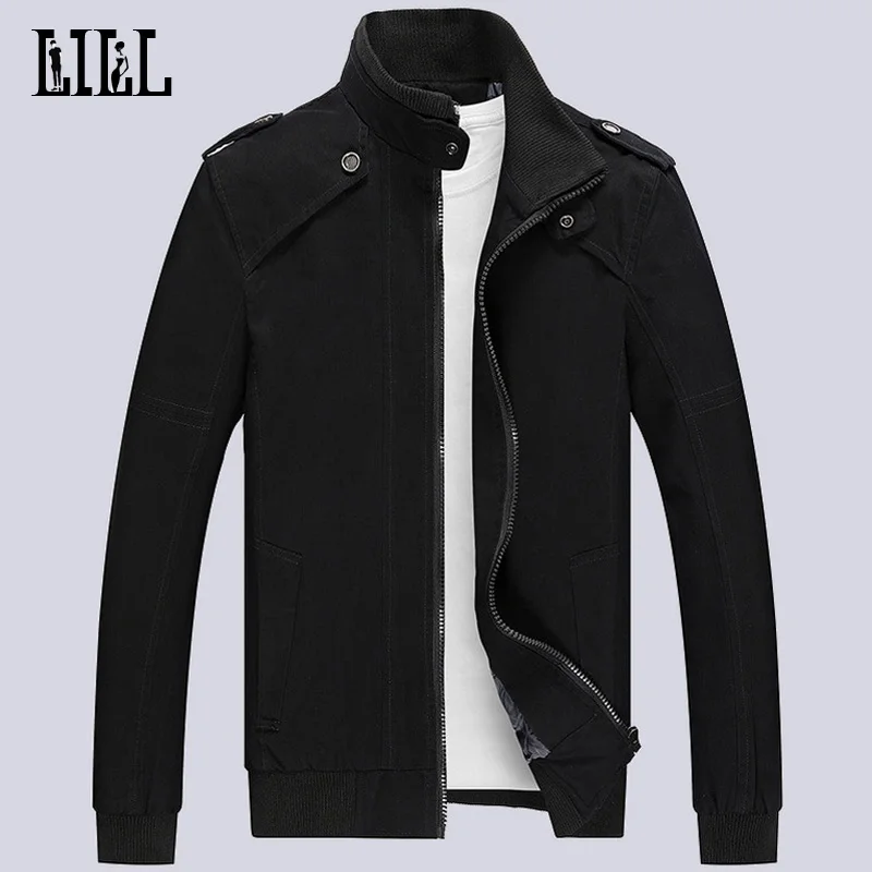 LILL | Хлопковая мужская куртка-бомбер мужское пальто весна 2017 повседневная