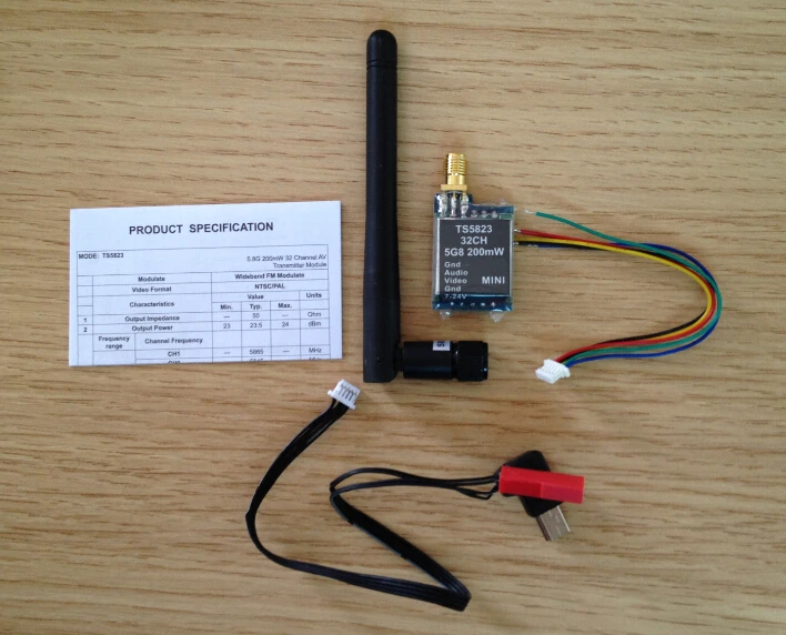 Skyzone Super Mini 7 3g 5 8G 32Ch 200mW A/V передатчик модуль (TX) TS5823/RP SMA jack Бесплатная