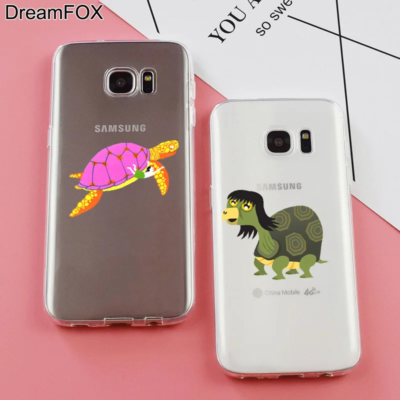 Dream Fox K356 модная черепаховая мягкая ТПУ силиконовый чехол для samsung Galaxy Note S 6 7 8 9 Edge