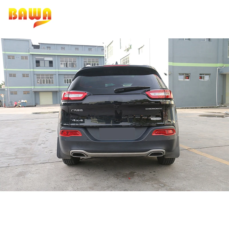 

BAWA Car Stickers ABS Tail Rear Fog Lamp Decoration Cover Frame for Jeep Cherokee 2014-2016 Car Exterior Accessories