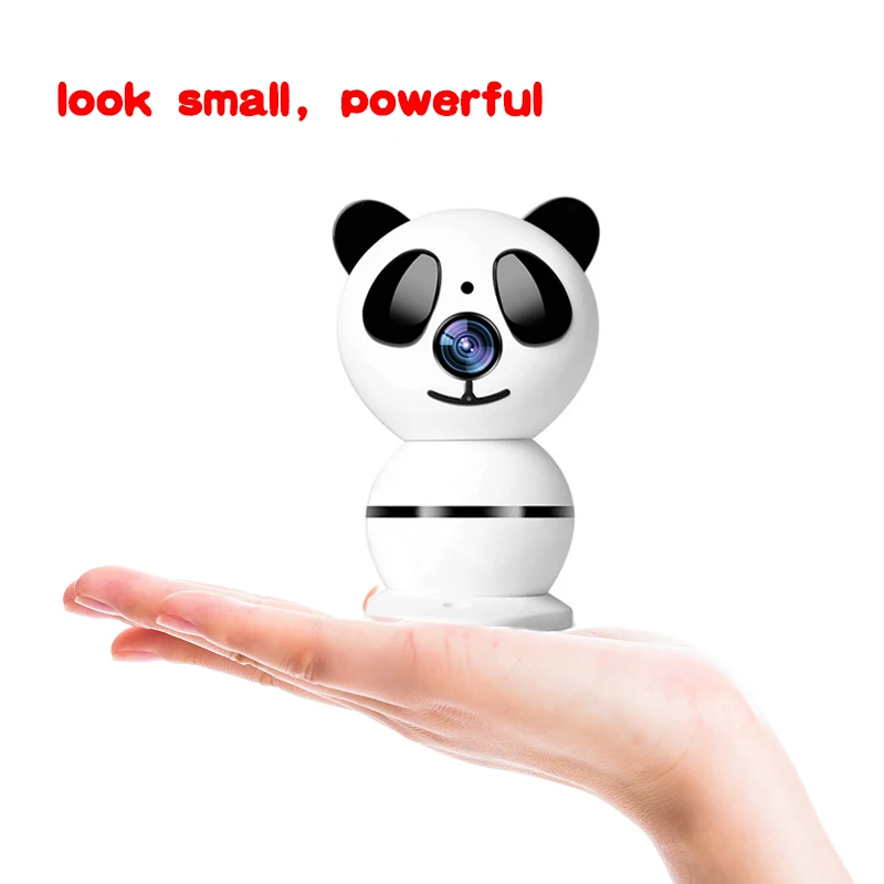 Домашняя камера видеонаблюдения Panda беспроводная сетевая мини с Wi Fi и функцией