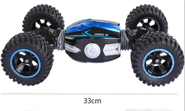 Синий Лидер продаж Dual Side трюк Off Road беспроводной управление Радиоуправляемая машина игрушка 4WD22 4WD 80 м Высокое скорость All Terrain Электрический Дети RC игрушка - Цвет: Синий