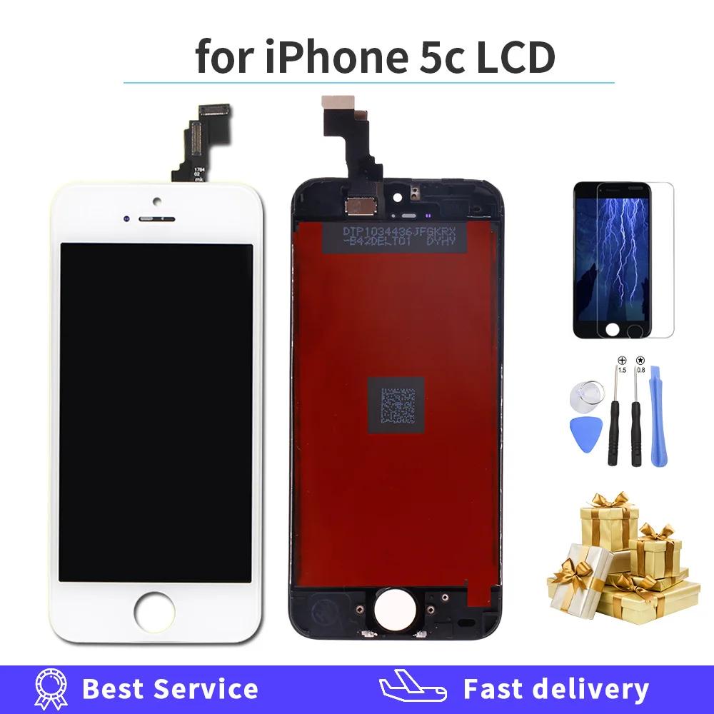 Белый и черный AAAA Качество OEM ЖК дисплей для iPhone 5c Сенсорный экран Digitizer Ассамблеи