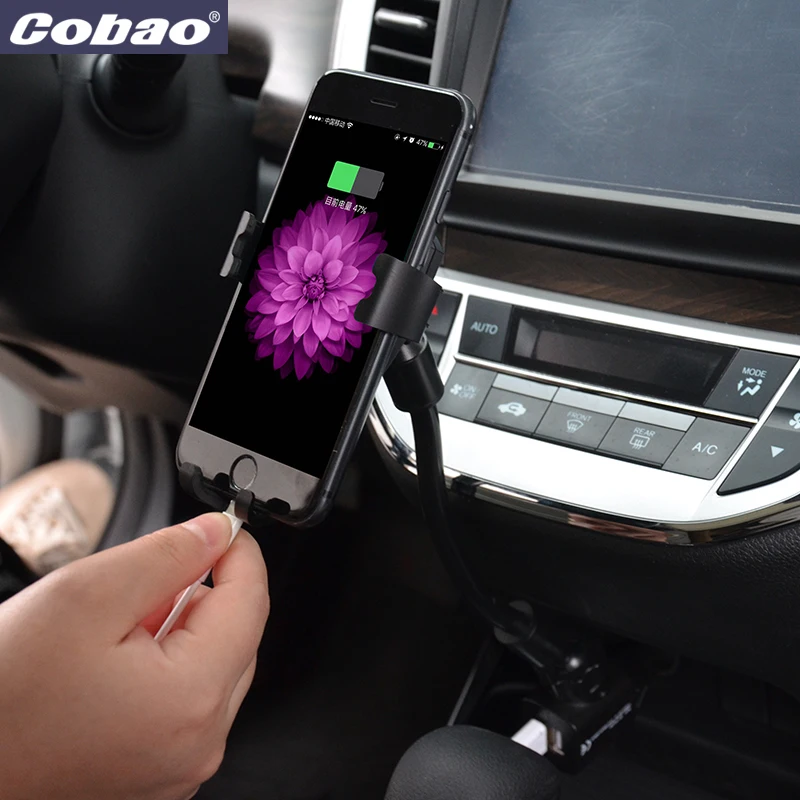 Cobao 5V 1A гравитационный Автомобильный держатель для мобильного телефона зарядное