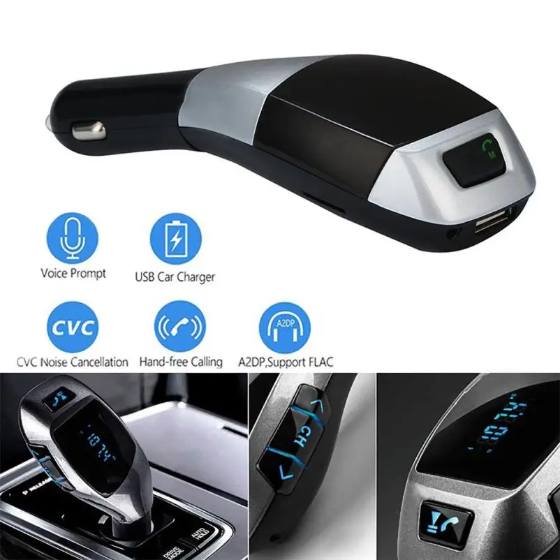 Франшиза Bluetooth 4 0 FM беспроводной LCD MP3 плеер Автомобильный Комплект SD MMC USB
