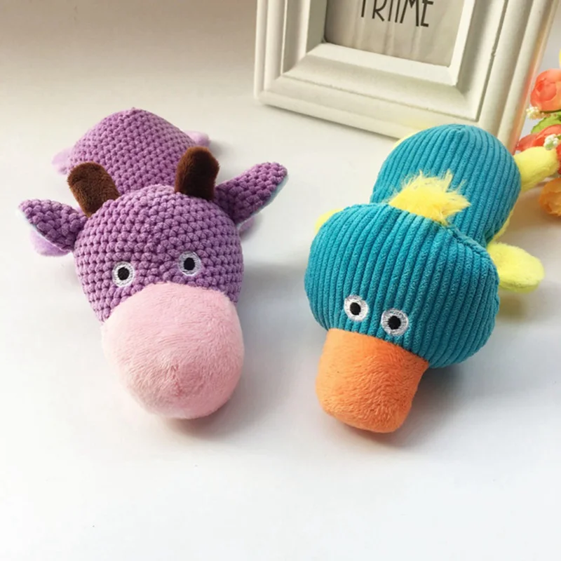 Pet Dogs Corn Velour Squeaky Chew Toy Pet Molds Molar Toy Solving Boredom Develop Intelligence