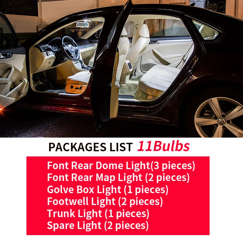 11 шт. автомобильные лампы для Peugeot 2004 2010 407 SW|Сигнальная лампа| |