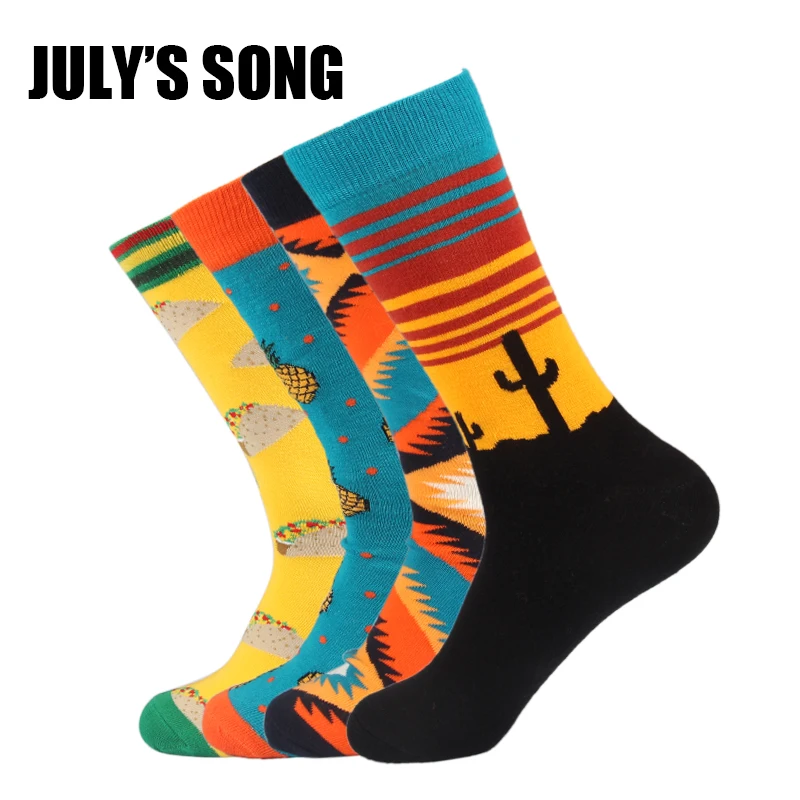 Забавные летние носки JULY'S SONG счастливые мужские | Мужская одежда
