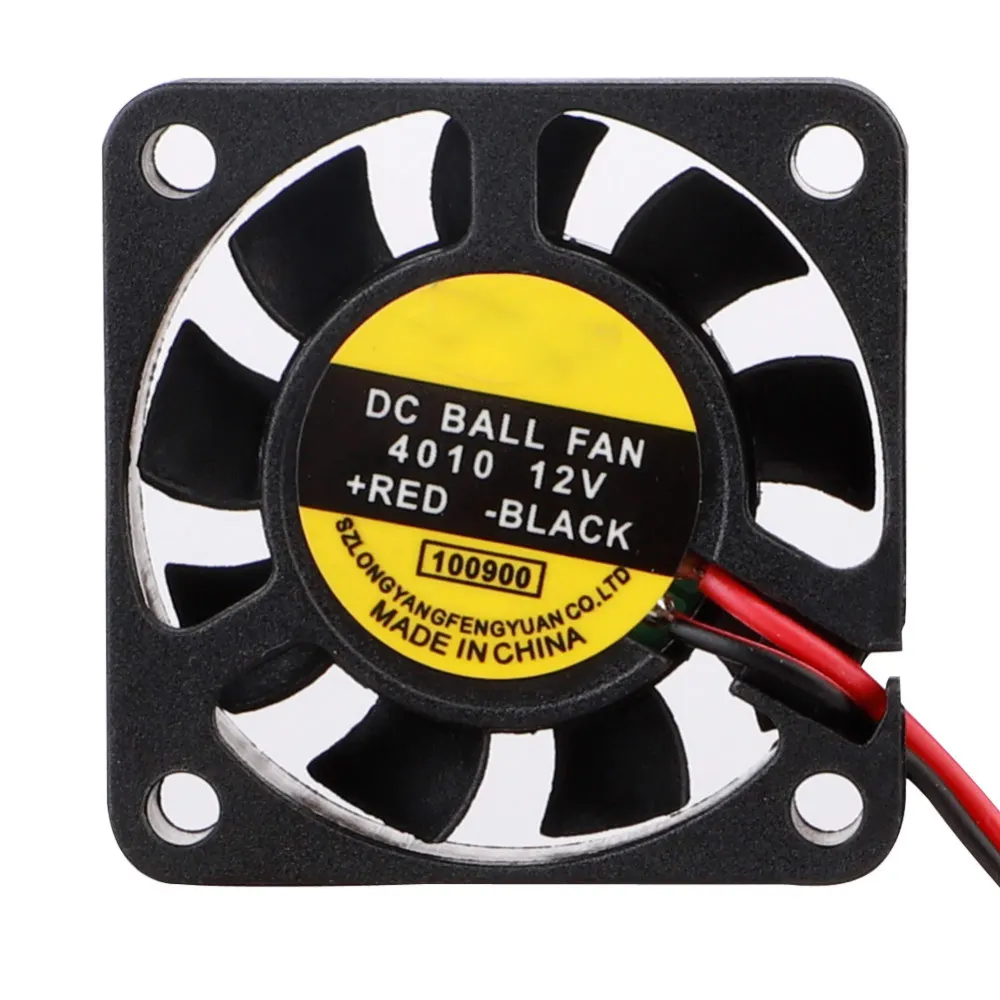 Вентилятор охлаждения 12V 24V 2 Pin с проводом Dupont бесщеточный 40*40*10 крутые
