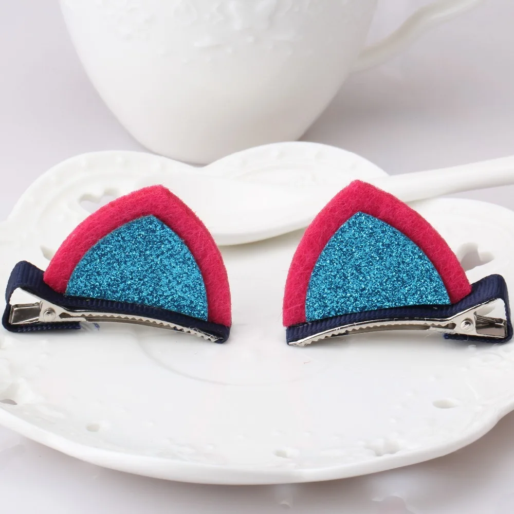 2 шт./лот новые детские милые аксессуары для волос заколки с ушками животных