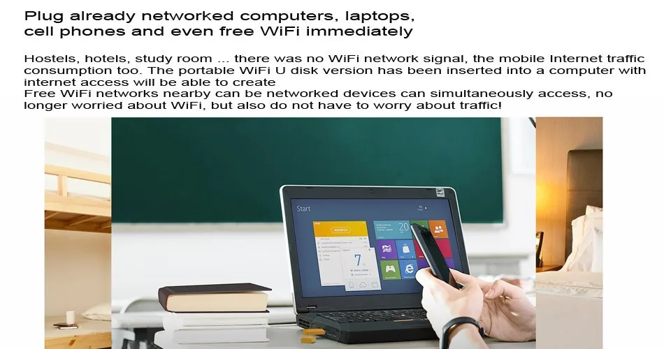 100%Original Xiaomi Portable WIFI Wireless Router Wifi Adapter 8GB U disk USB Built in Flash Drives|usb adapter|usb video capture adapterusb touch