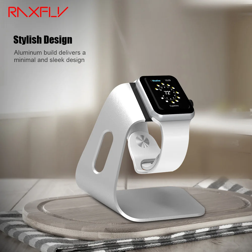 RAXFLY часы зарядное устройство для Apple Колыбель Стенд адаптер Смарт iWatch Роскошный