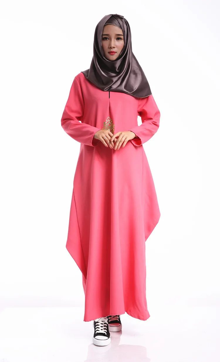 2016 Модное Длинное Платье abaya для мусульманской девушки Турецкая женская одежда