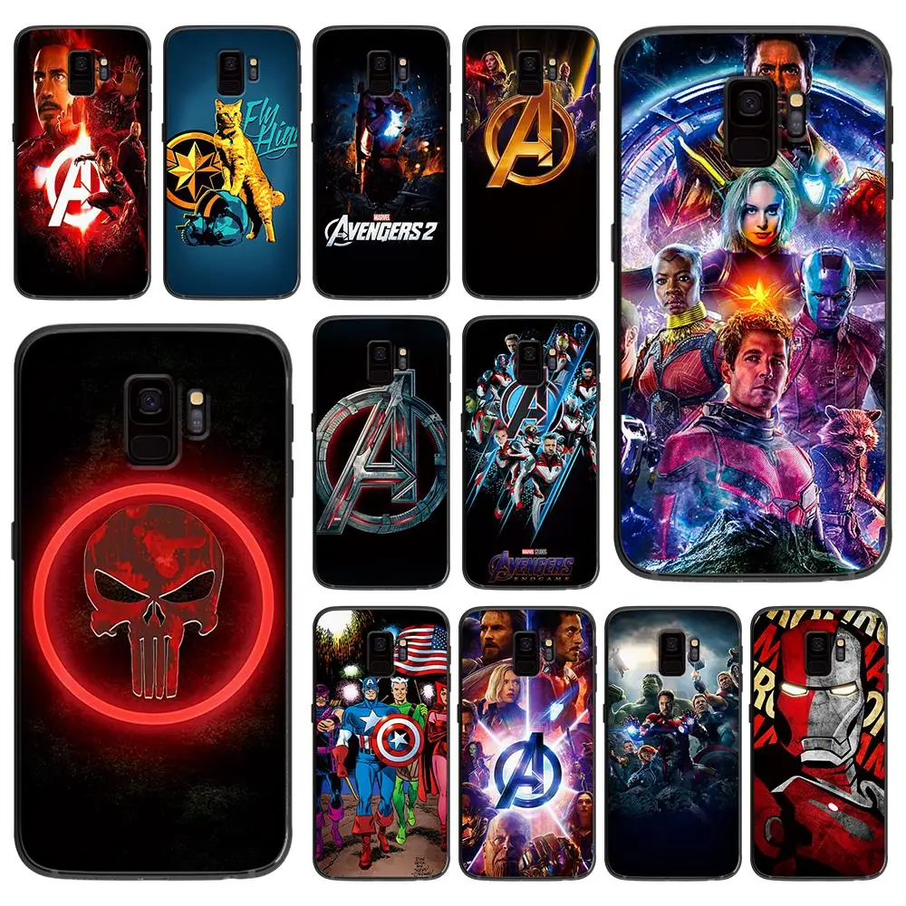 Marvel Мстители для samsung Galaxy A5 A6 A7 A8 A9 2017 чехол телефона плюс M10 M20 M30 силиконовые чехлы