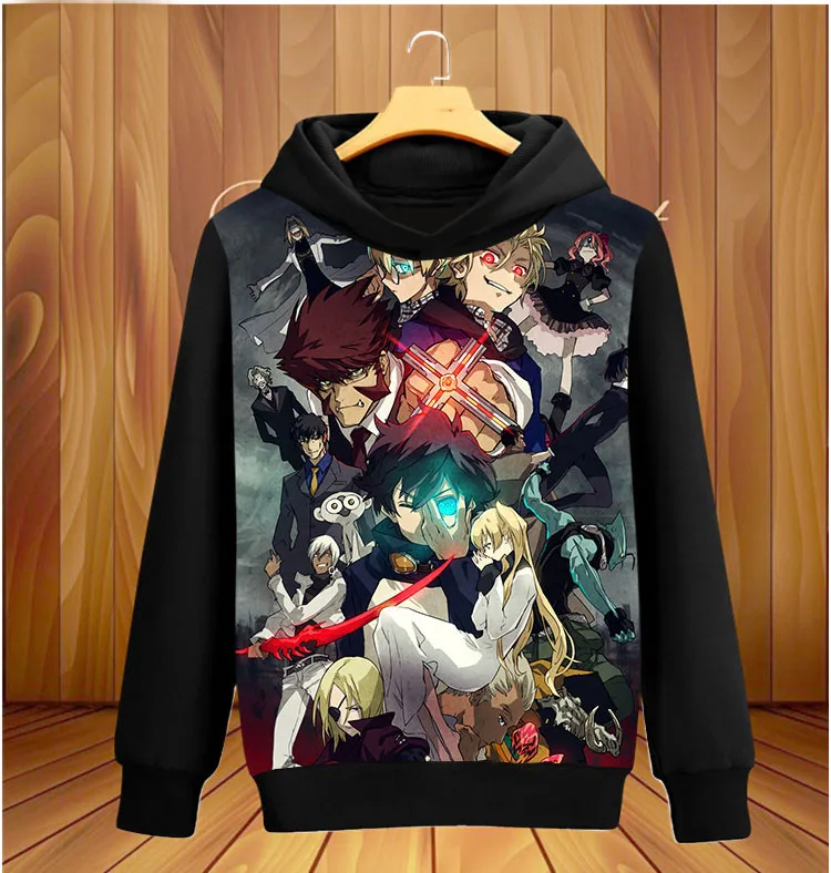 Новые худи с изображением из аниме Blood blockade Battlefront осенне-зимние модные толстовки
