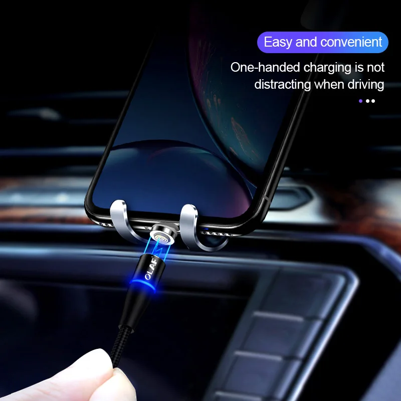 Магнитный USB Type C кабель 3A для Samsung Xiaomi Redmi Note 7 K20 Oneplus 6t быстрая зарядка зарядное