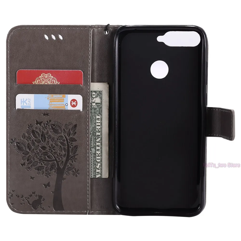 Coque For Huawei Y6 Prime 2018 ATU-L31 Y6Prime Wallet Flip Phone Leather Case Cover for Y 6 ATU L31 Bag | Мобильные телефоны и