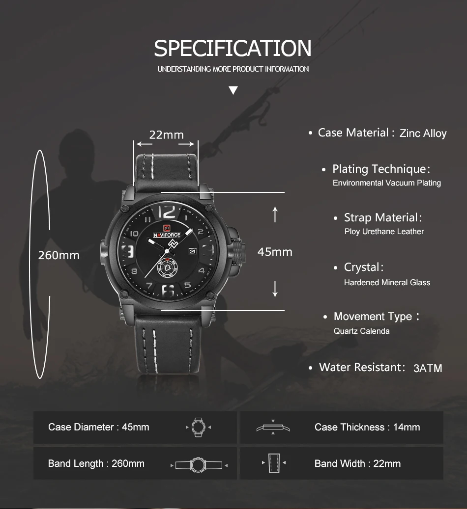 NAVIFORCE 9099 мужские часы Топ бренд класса люкс спортивные кварцевые часы с кожаным ремешком Мужские Водонепроницаемые наручные часы Relogio Masculino