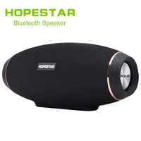 hopestar wireless portable bluetooth 2 1 speaker 20w waterproof outdoor bass effect with power bank usb aux mobile computer tv