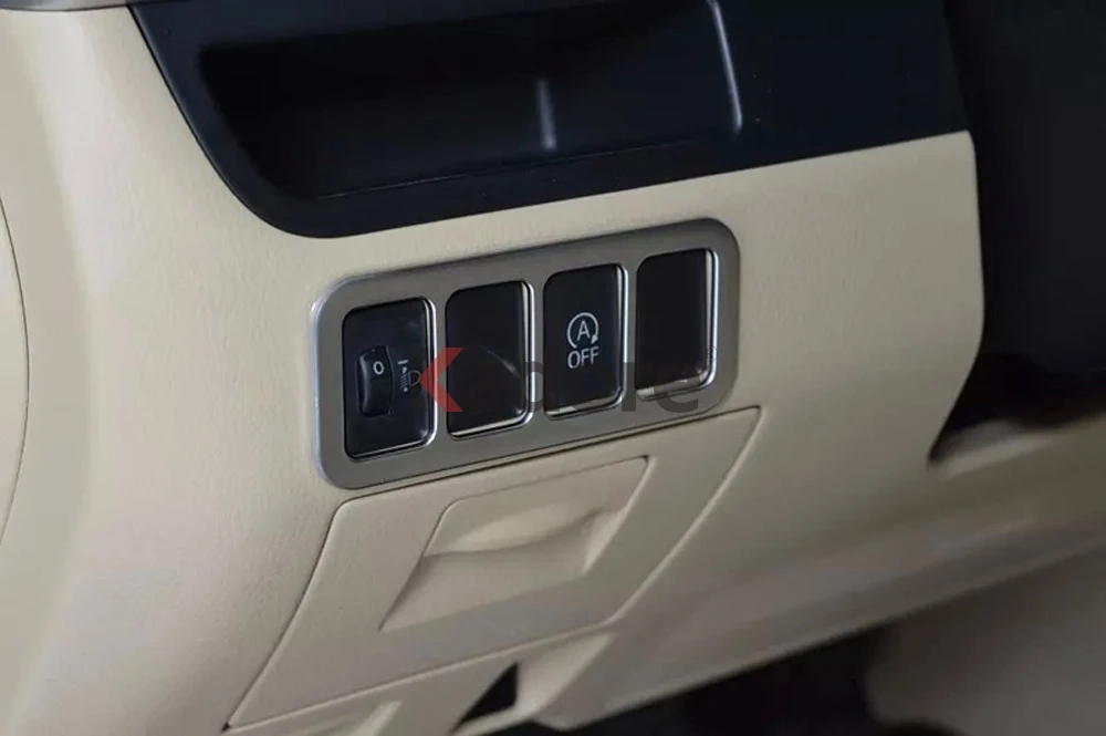 Для Toyota Highlander матовая фара регулировочный переключатель Крышка отделка Аксессуары для салона автомобиля Наклейка