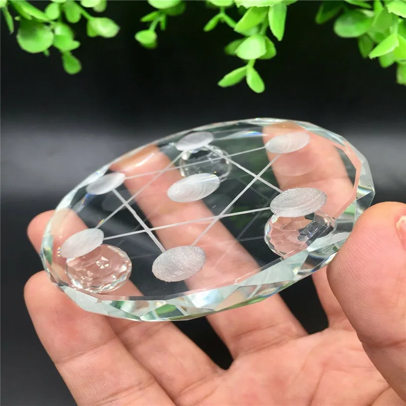 Новинка 7 звездочная тарелка Азиатский кварцевый кристалл исцеляющий шар