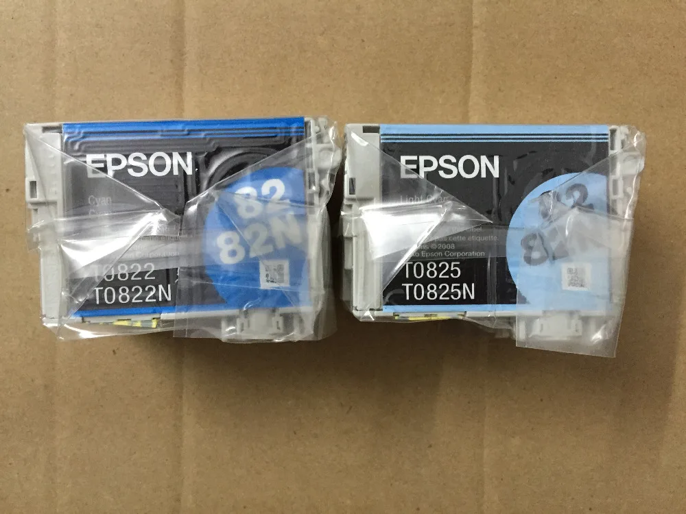Оригинальные чернильные картриджи 82N для картриджа Epson R270/R290/R295/R390 картридж