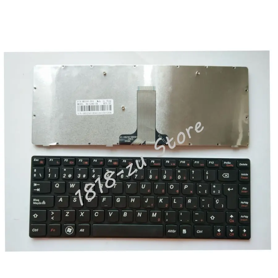 YALUZU Испанский Клавиатура для ноутбука LENOVO G480 G480A G485 G485A Z380 Z480 Z485 G490AT G490 B480 B485 G410 G405 черный клавиатура SP