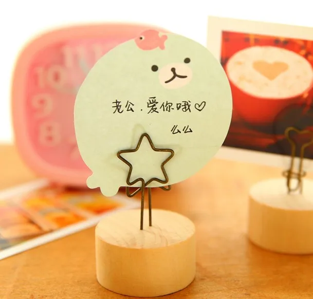 1 шт. практичный из дерева и металла держатель для фотографий сада фото памятка