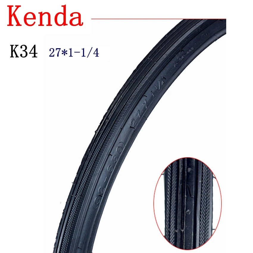 Велосипедная шина KENDA K34 шины для шоссейного велосипеда 27X1 1/4 bicicleta + внутренние