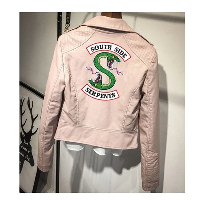 Змеиная куртка из искусственной кожи Serpents американский драматический жакет