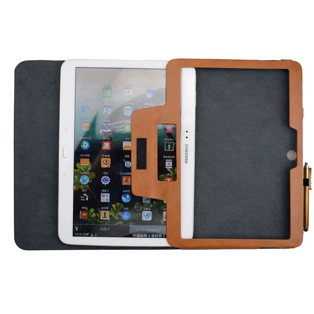 Умный флип чехол из ПУ кожи для Samsung Galaxy tab 3 10 1 P5210 с магнитной застежкой сна и