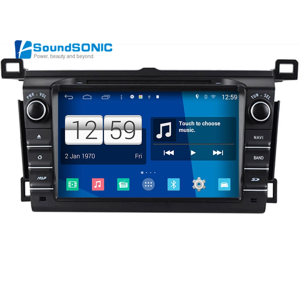 Android 4.4.4 для Toyota RAV4 2013 2014 Автомагнитола Стерео DVD GPS навигация СБ Navi мультимедийная
