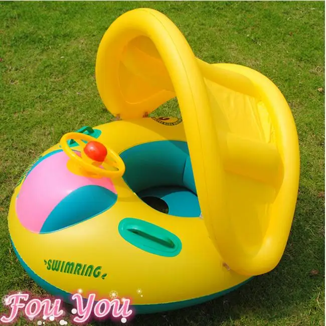 New Arrival Inflatable Toddler Baby Swim Ring Float Seat Swimming Pool with Canopy Free Shipping | Спорт и развлечения