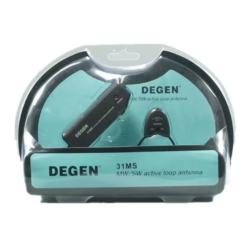 Оригинальный DEGEN Радио Телевизионные антенны DE31MS крытый ACTIVE SOFT LOOP для МВт и SW fm