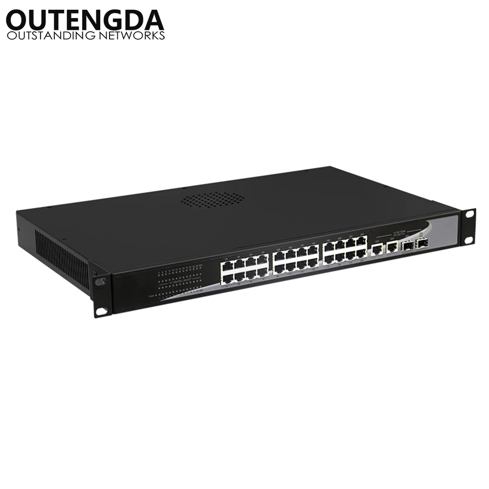 Коммутатор POE 100 Мбит/с 802 мМбит ИТ/с 2 гигабитных SFP-порта | Компьютеры и офис
