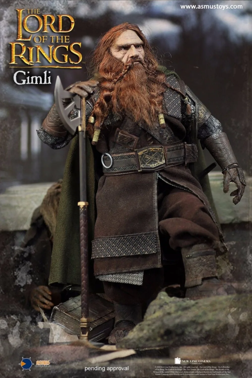 Игрушки Асмус Властелин колец серии: Карликовый воин Gimli 1/6 фигурка дешевая стоимость доставки в Глобальный