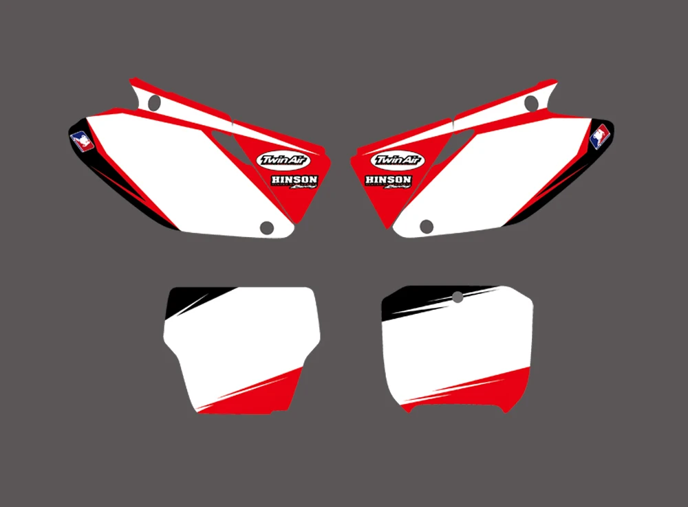 Графические и Фоновые наклейки наборы для Honda CR125 CR250 2002 2003 2004 2005 06 07 08 09 10 11 2012 CR 125