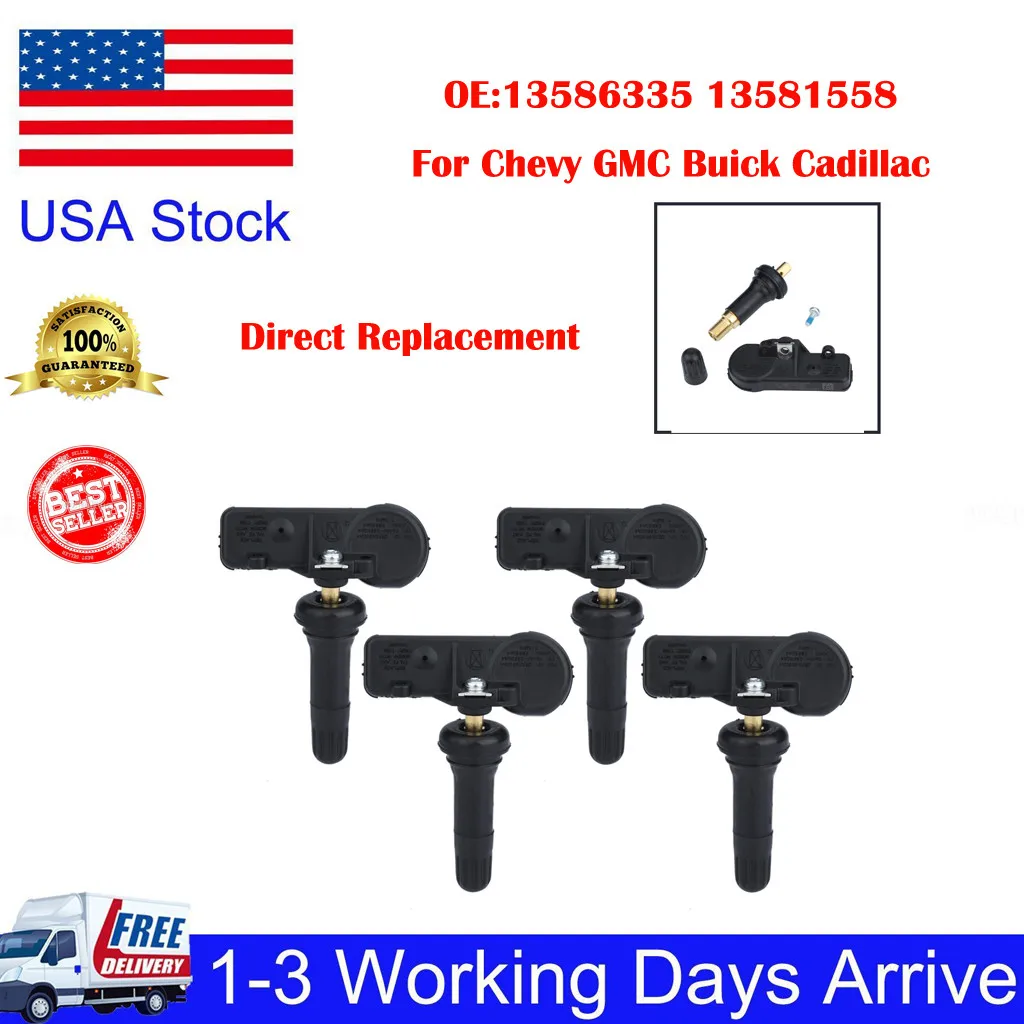 Новинка 4 шт. датчик давления в шинах TPMS для Chevy GMC Buick Cadillac автомобильный монитор