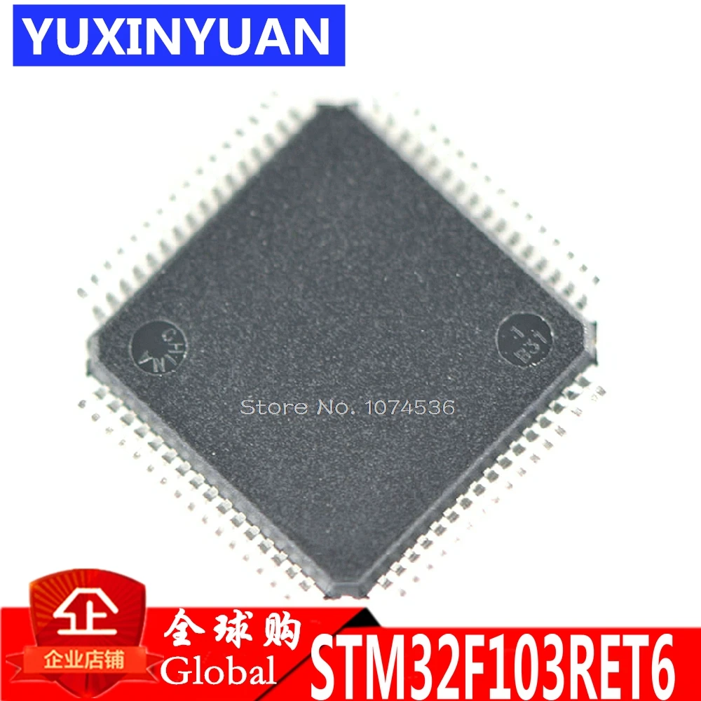 Чип STM32F103RET6 STM32F103 32 битные микроконтроллеры CORTEXM3 512 k flash LQFP64 5шт./лот|Интегральные