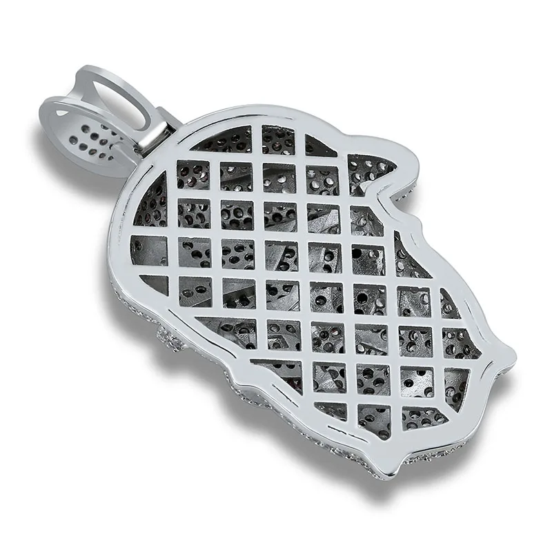 JINAO AAA Micro Pave черный Ops кулон череп скелет ожерелья кубический циркон льдом цепи